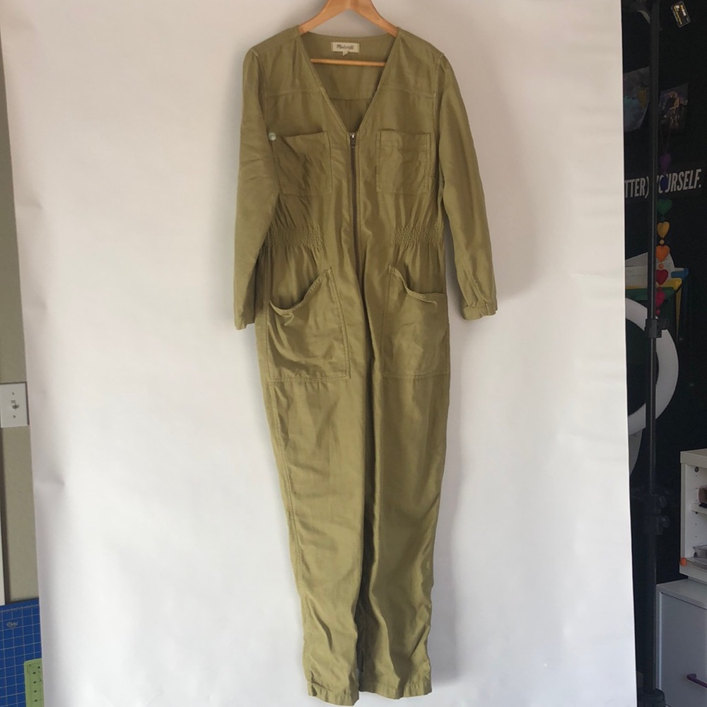 Madewell patch pocket coverall jumpsuit